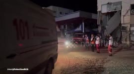 The Palestine Red Crescent Society teams evacuated 15 patients and 16 companions from Kamal Adwan Hospital