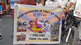 Free Tibet protester, 64, calls for end of 'occupation' by Communist China