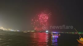 Northern India on Dev Diwali, Varanasi Witnesses Fireworks, Laser Show Over Ganga River