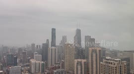 Dense Fog Envelops Downtown Chicago