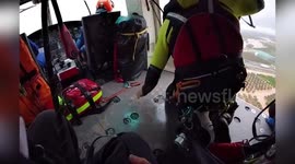 Spain: Helicopter Footage Captures Dramatic Rescues as Valencia Bombers Battle DANA Flooding