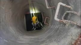 China: Firefighters Save Goat Trapped in Well Amid Chaos