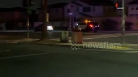 US, Los Angeles: South Los Angeles Street Takeovers And Slow Speed Pursuit