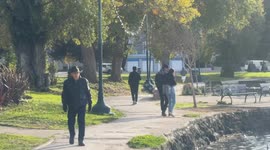 Autumnal Scene at Lake Merritt