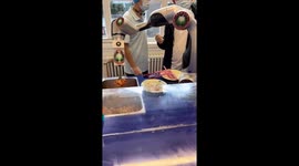 Robot serves meals to students at university in China