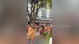 Maori protest march arrives at parliament in New Zealand capital