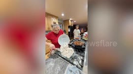 Mum-of-eight spends just $12k annually on food and still cooks for her adult kids