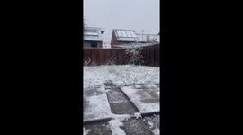 Residents wake up to snow-covered neighbourhoods as cold snap hits UK