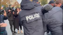 16 detained during violent arrest as police crack down on Tbilisi protest