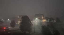 US: A Line Of Showers With Gusty Winds Hit Central Arkansas