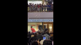 Car crashes through shopping mall roof killing one in Guatemala