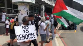 South Africa: Pro-Palestinian activists protest at National Prosecuting Authority in Cape Town