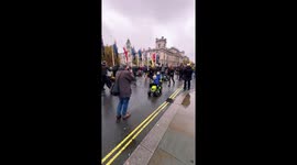 Children join farmers in protest over inheritance tax in Westminster