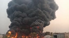Plastics factory fire ravages nearby homes in India