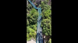 New escalator transforms mountain access in China