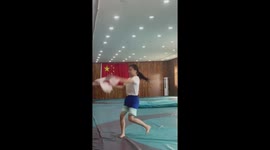 Chinese schoolgirl excels in judo training