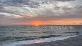Colorful Sunrise At Dania Beach