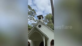 Church bell silent for 150 years ringing again after family ship it to Australia