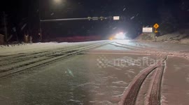 Snow cleared from roads in Cottonwood Canyons, Utah