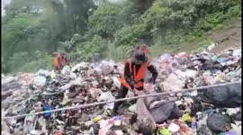 Army searches for child buried in landfill site in Guatemala
