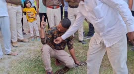 Huge python caught after attacking soldier in India
