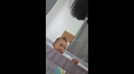 Baby rocks out to heavy metal with her music-lover father