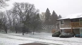 US: First Snow Of The Season Falls In Parts Of Wisconsin