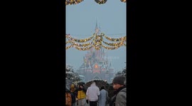 Rare Winter Magic: Disneyland Paris Transformed by Snowfall