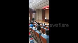 Man Amazes Students with Remote-Controlled Paper Airplane in Dalian