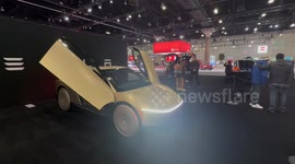 New Tesla in the automobility 2024 in Los Angeles convention center