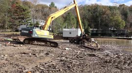 Hurricane Helene aftermath cleaned up at  Lake Lure in North Carolina