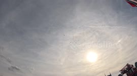 Paratroopers land in football stadium in Nashville