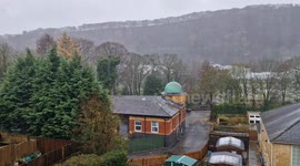 Flood sirens sound across the Calder Valley as Storm Bert batters the UK