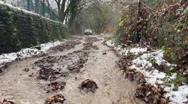 Storm Bert hits UK. A series of video clips around Hebden Bridge of the river Calder and its tributaries in force and flooding