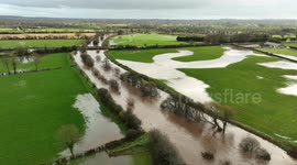 Storm Bert Causes Flooding At Famous Fishing River Moyola In N. Ireland