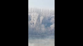 First rime of winter arrives in NE China's Jilin