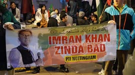 Imran Khan supporters from the UK travel to London to protest for the release of Imran Khan