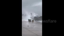 UK: Massive Waves Batter Coasts As Storm Bert Strikes