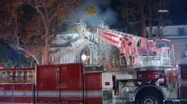 US, Los Angeles: Westwood Residential Fire