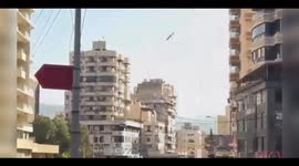 Lebanon: Another scene of the raid in the suburbs today