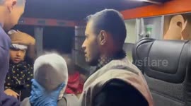 Gaza Strip: Teams from the Palestine Red Crescent Society transported the bodies of four individuals and six injured persons from Nazeer Street in Shuja’iyya, Gaza City, to the Ahli Baptist Hospital