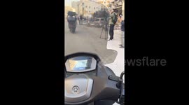 Lebanon: Damaged buildings in the streets of Beirut