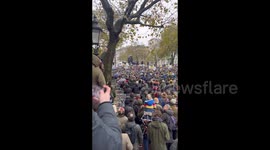 UK: British farmers booing the government during protest in London