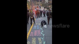 US: Protest for Palestine is held in San Francisco
