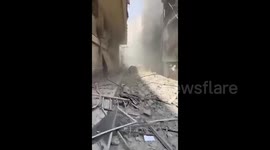 Lebanon: A massive destruction in the Chinese Street area of Haret Hreik in Beirut's southern suburbs