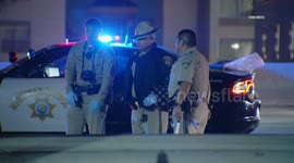 US, Los Angeles: Exposition Park Fatal Auto vs Pedestrian on 110 Freeway