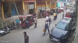India: Monkey falls on car, shattering sunroof in northern India