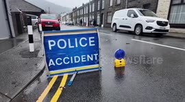 UK: Storm Bert Floods Streets In Treherbert, Wales