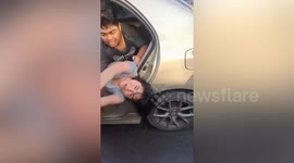 Jilted boyfriend kidnaps ex and drives away before police save her