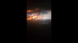 Plane catches fire on landing at Antalya Airport, Türkiye